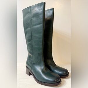 NWT Anthropologie Seychelles Sand In My Boots Dark Emerald Size 8.5